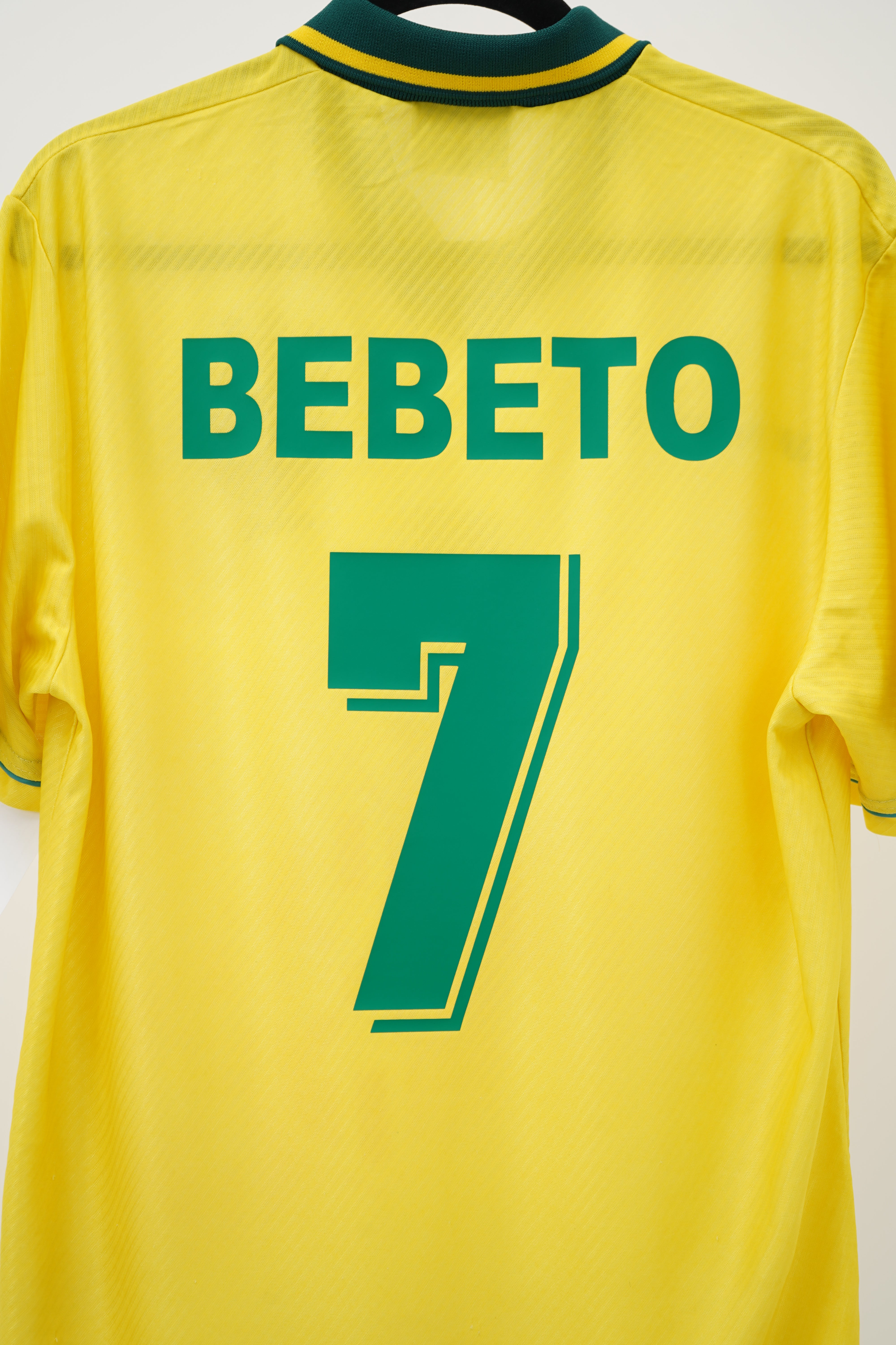 Brazil Home 1994 Umbro Bebeto #7 - Size M