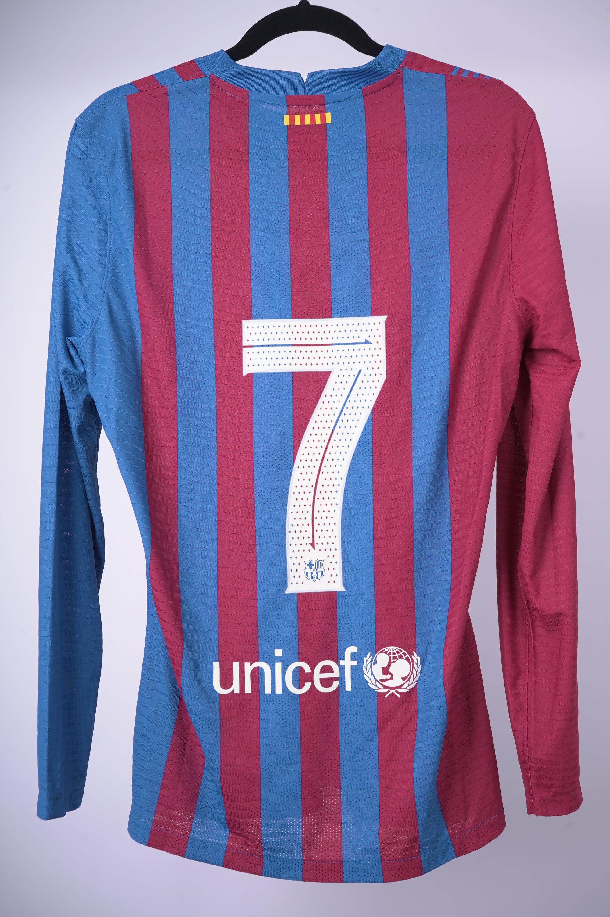 (Match Issue) Barcelona Local 2021-2022 #7 Manga Larga Dembele
