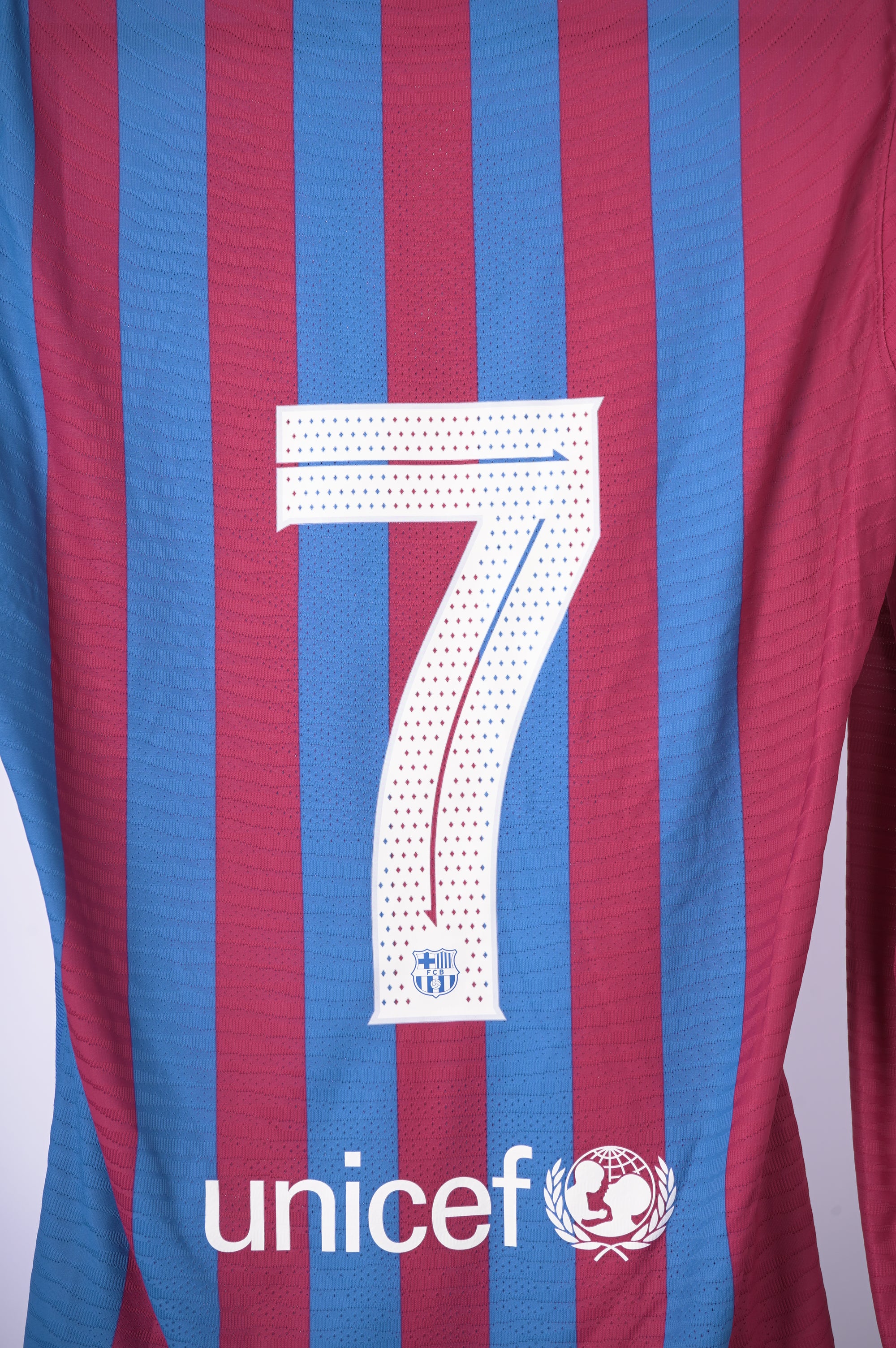 (Match Issue) Barcelona Local 2021-2022 #7 Manga Larga Dembele