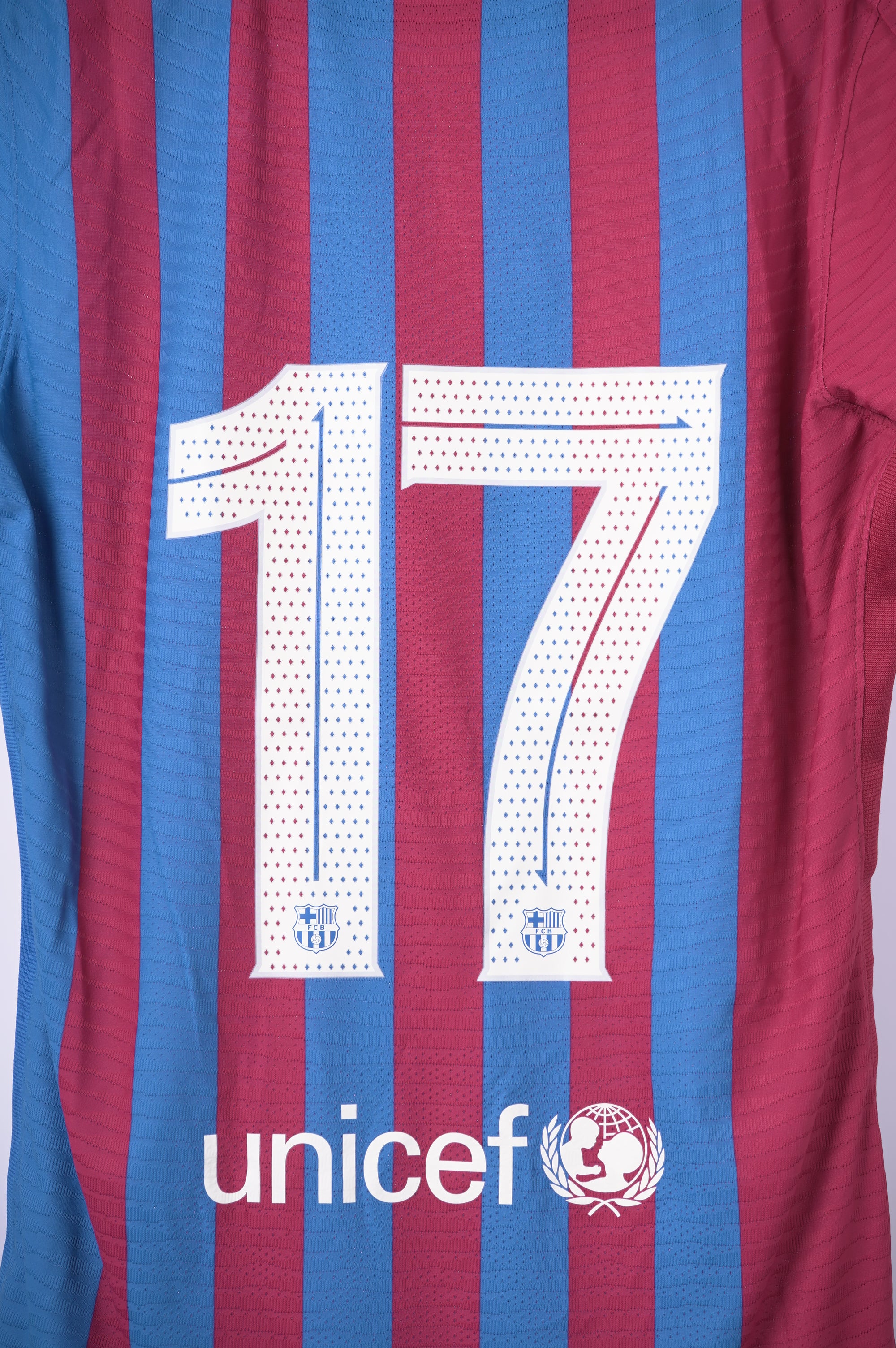 (Match Issue) Barcelona Home 2021-2022 #17 Luuk De Jong