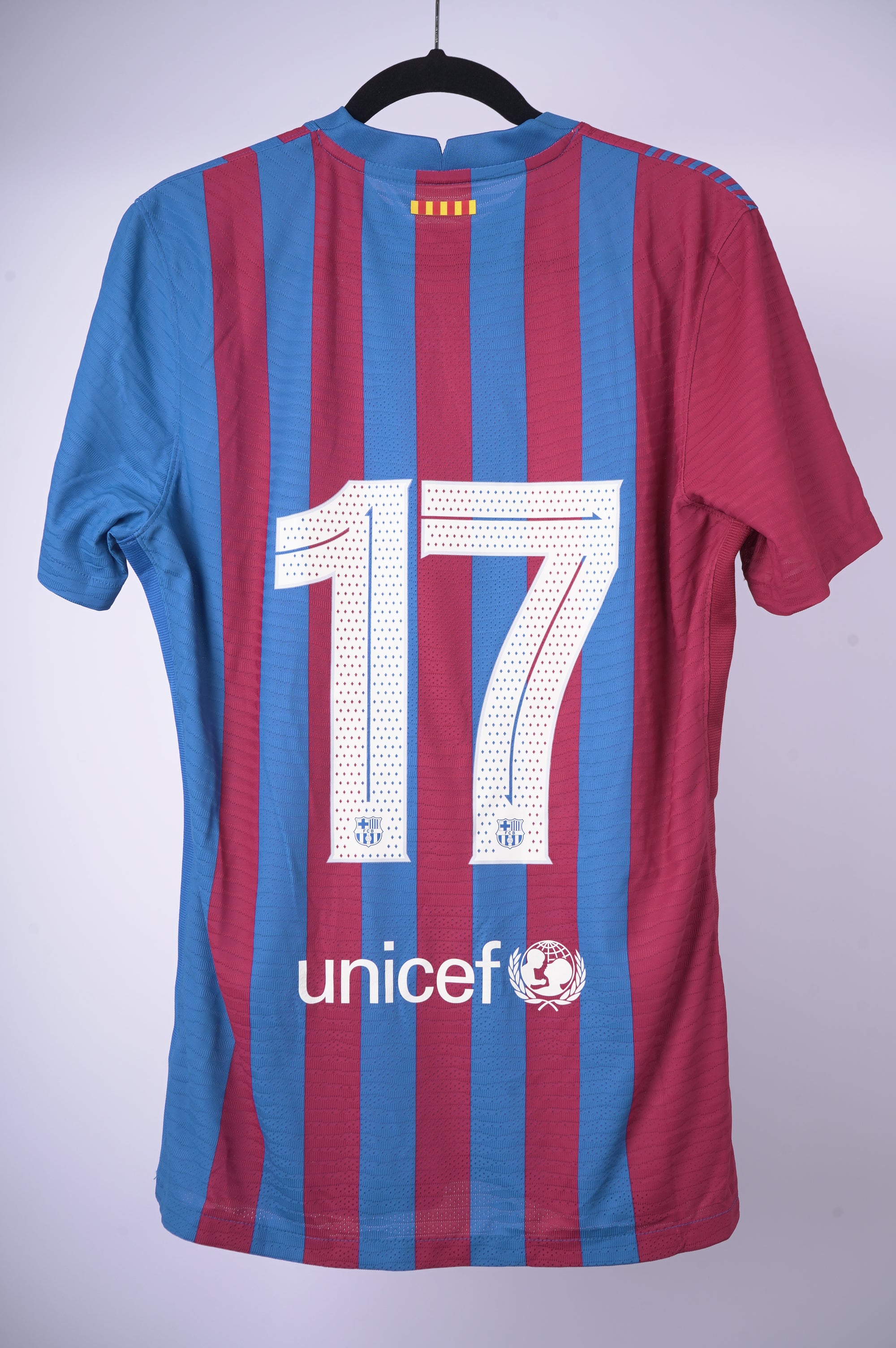 (Match Issue) Barcelona Home 2021-2022 #17 Luuk De Jong