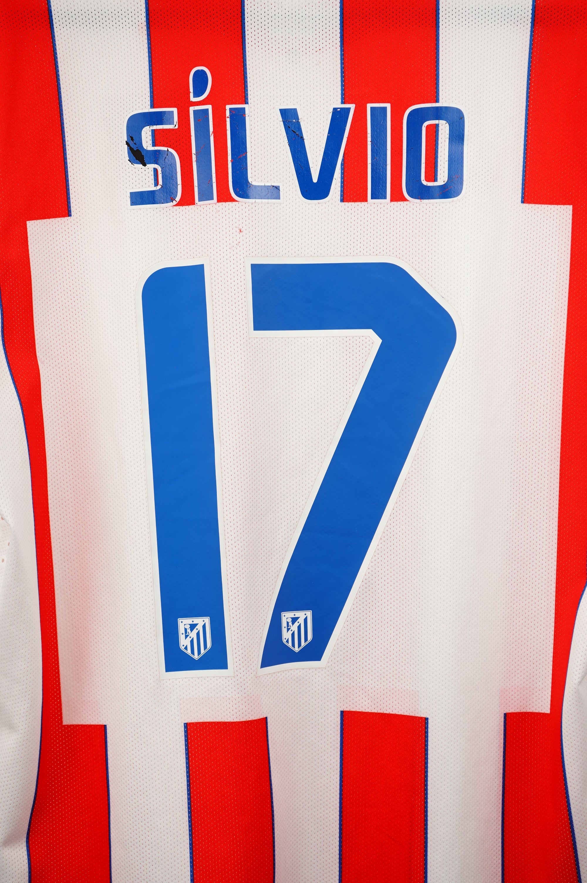 (Match Issue) Atlético de Madrid Home 2012 Europa League Final Silvio #17 - Size XL