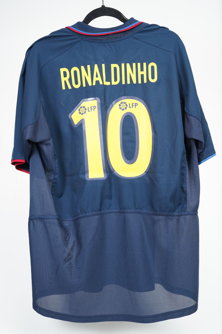 Barcelona 2002-2003 Ronaldinho #10 - XL (9/10)