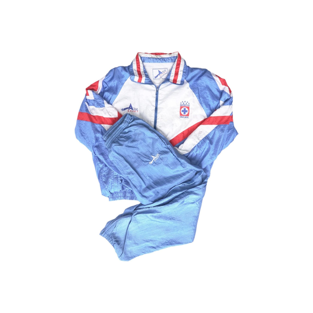 Cruz Azul Conjunto Sudadera y Pants Azul Sport 1995 - The Football Room Mty