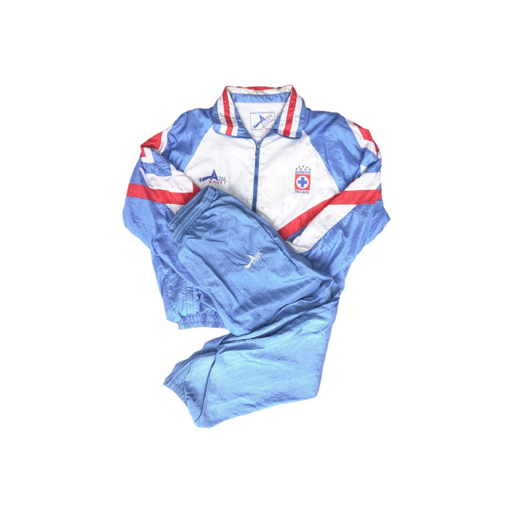 Cruz Azul Conjunto Sudadera y Pants Azul Sport 1995 - The Football Room Mty