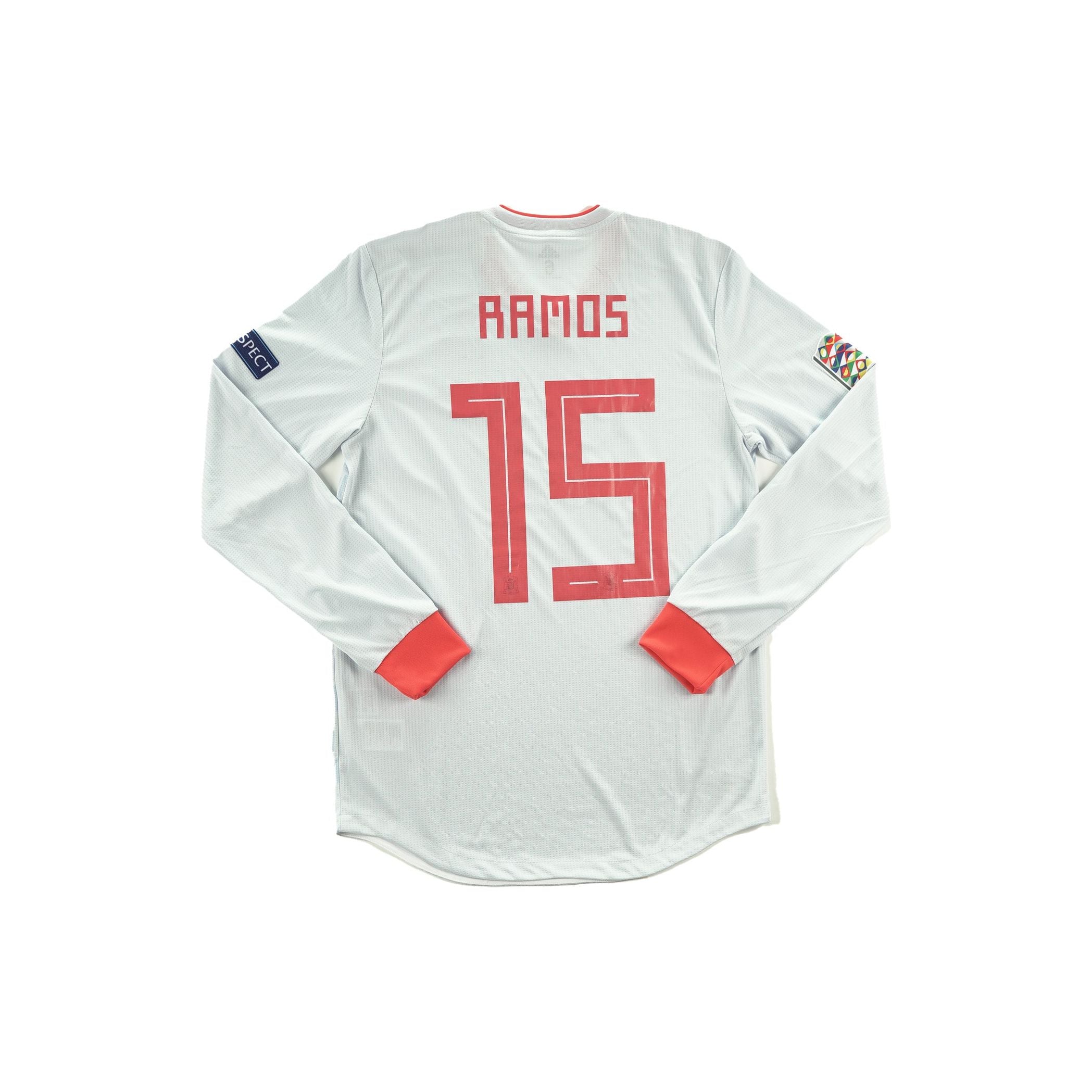 (Matchworn) España 2018 Visitante Sergio Ramos #15