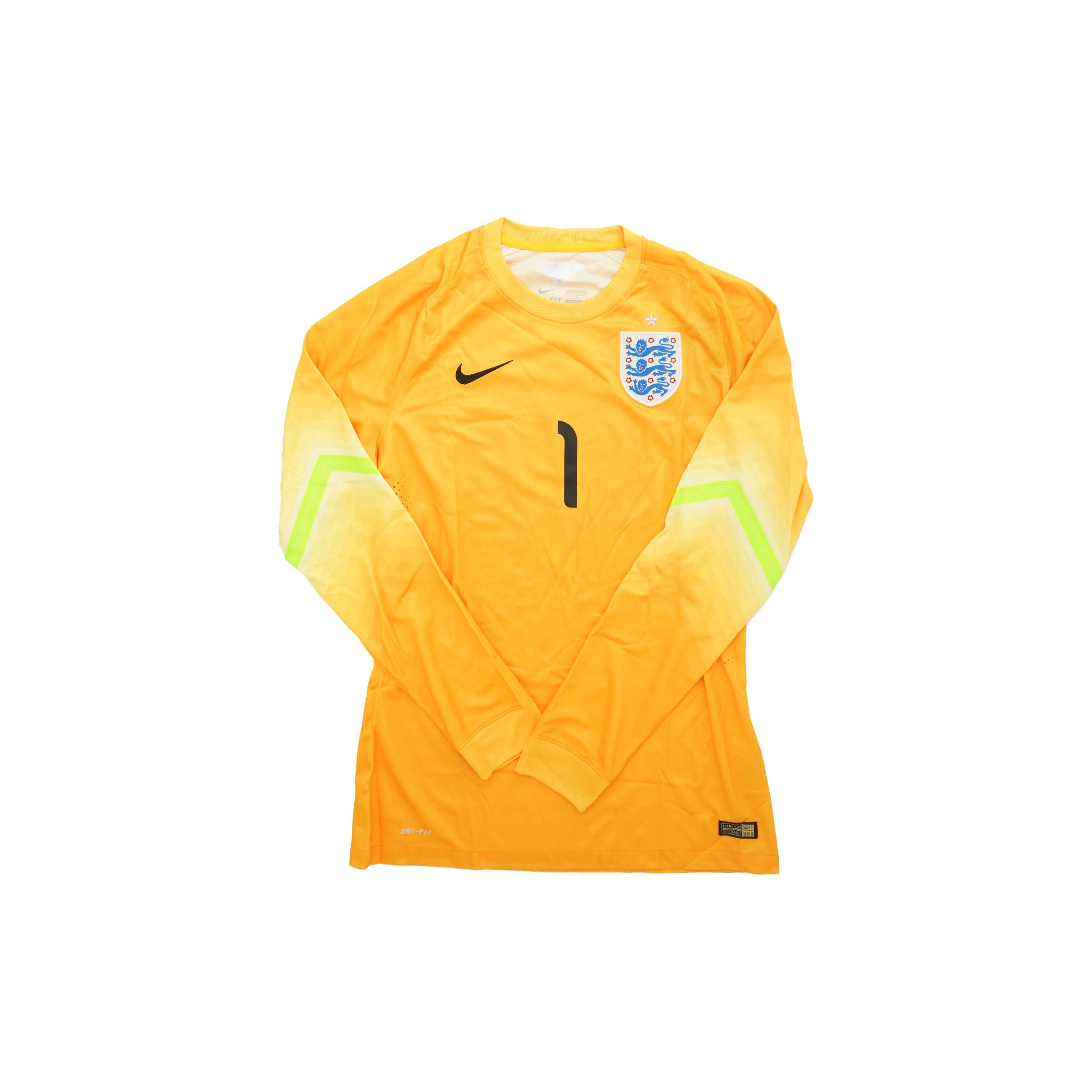 (Player Issued) Inglaterra 2014 version portero #1 Manga Larga