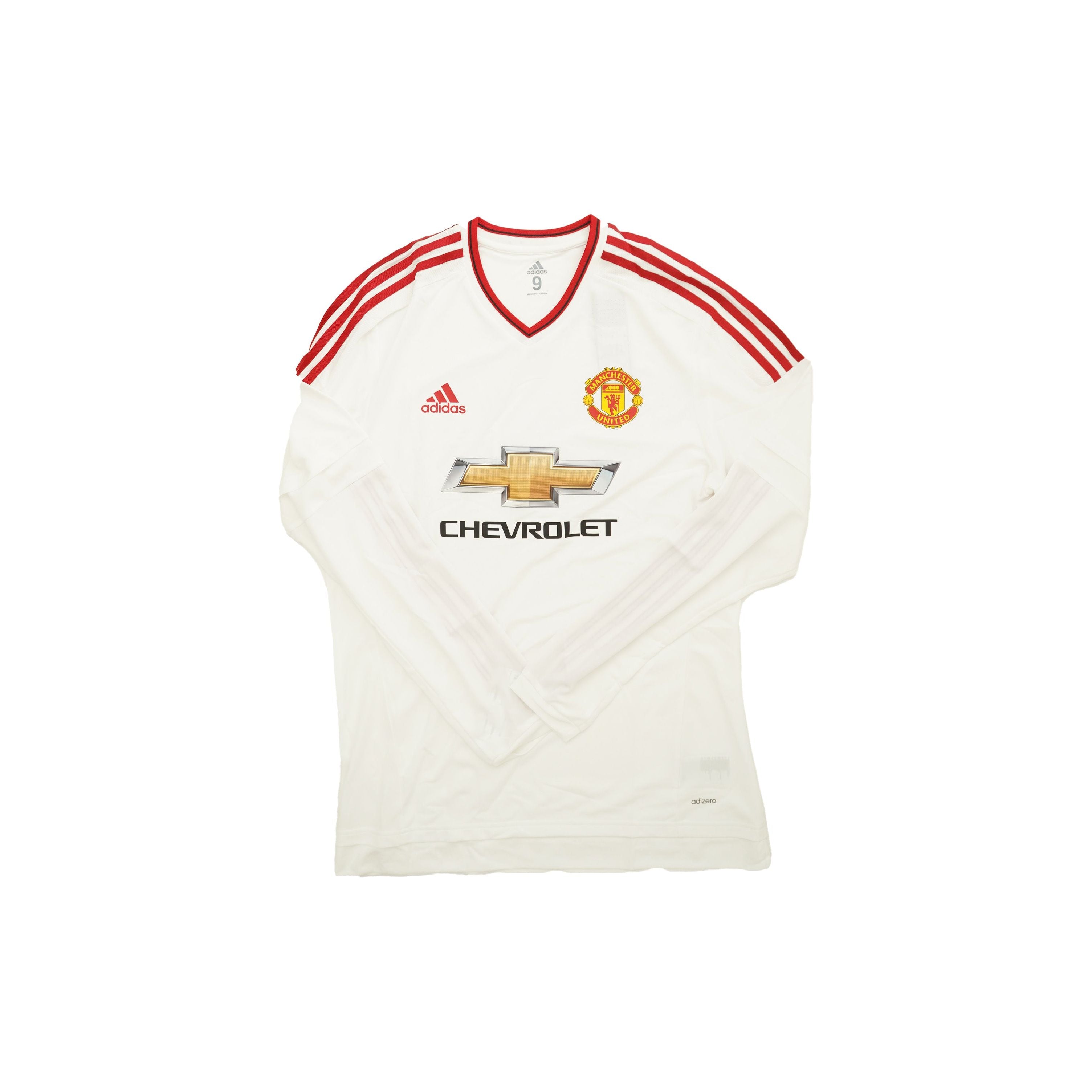 (Player Issued) Manchester United 2015-16 Visitante Manga Larga