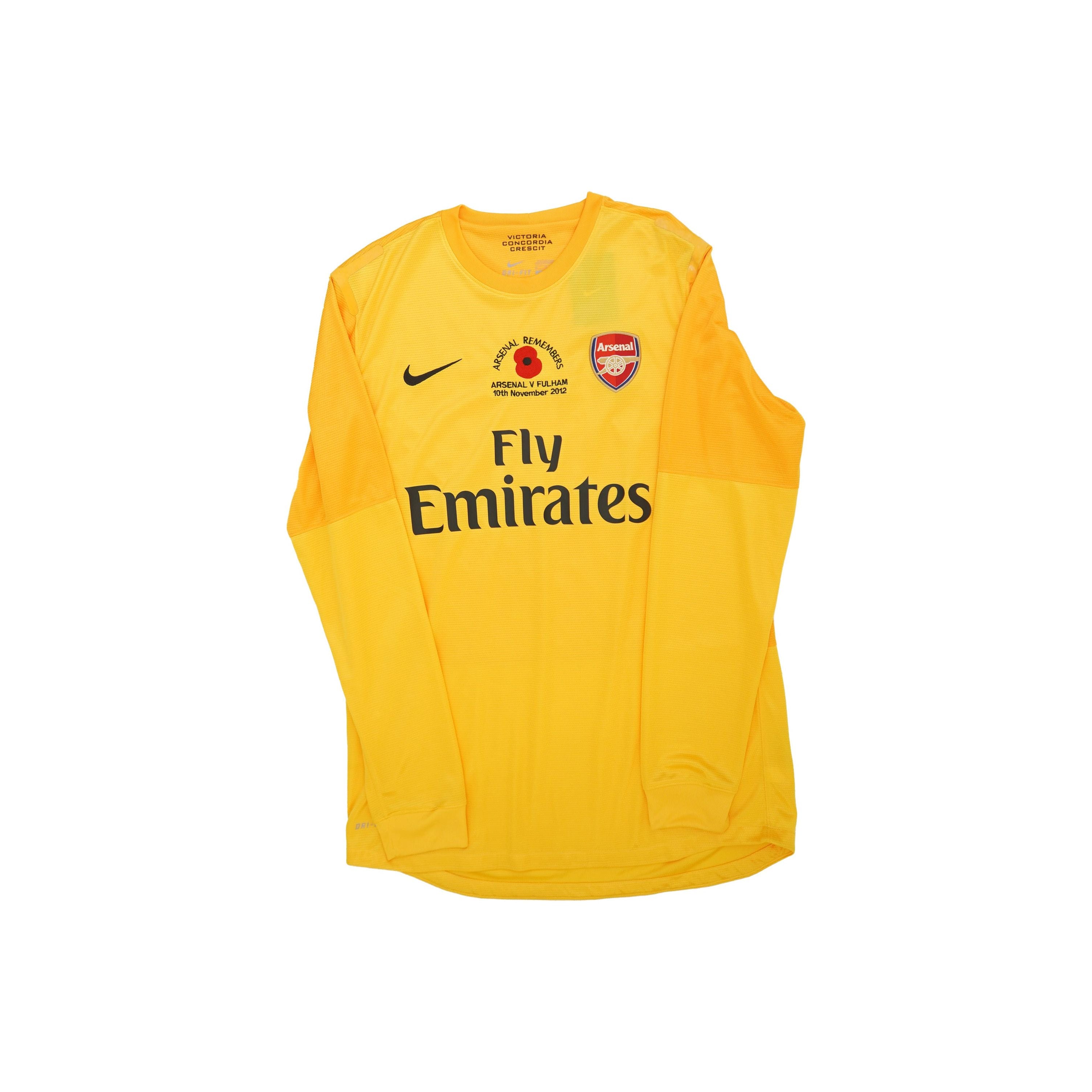 (Player Issued) Arsenal 2012 versión de portero Manga Larga