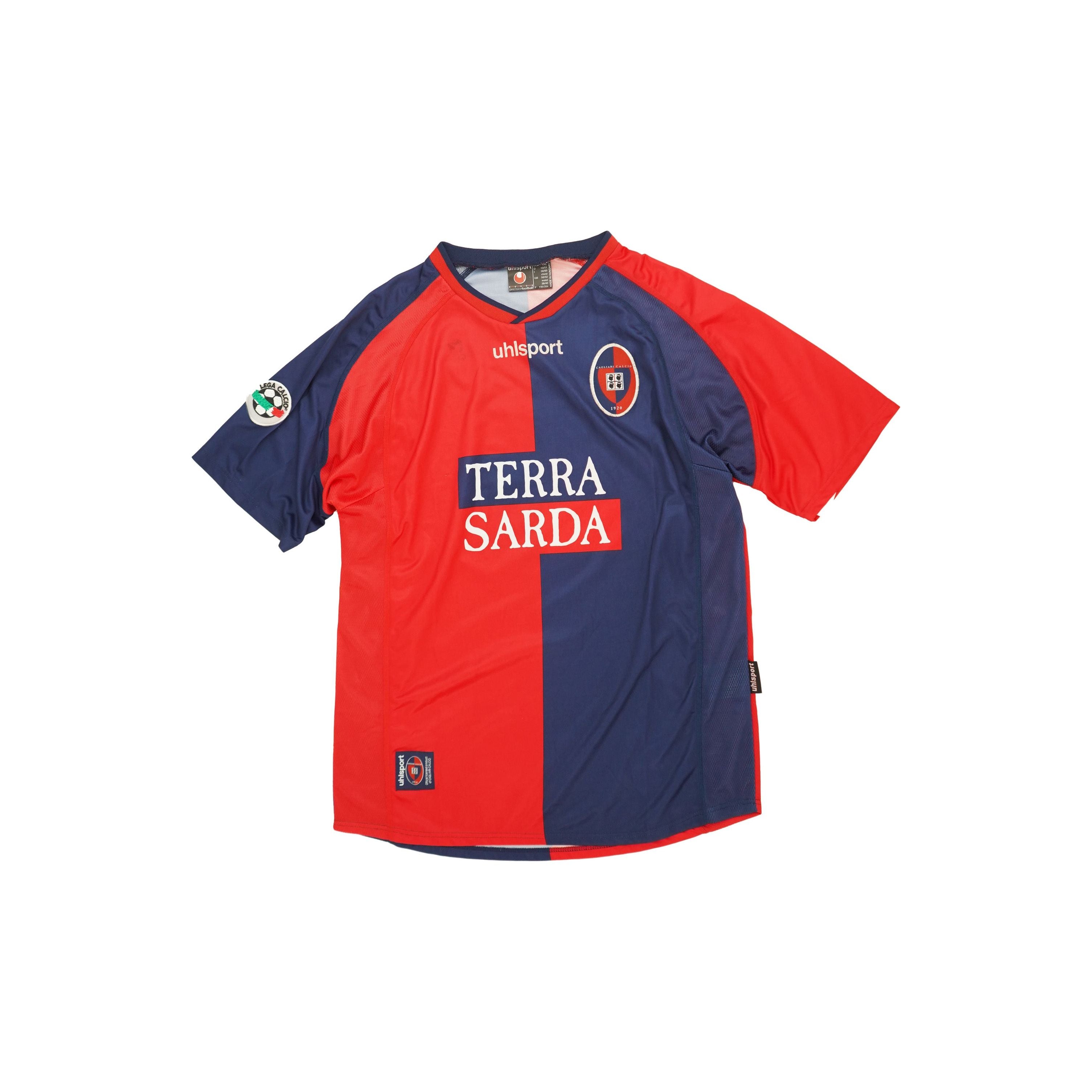 (Matchworn) Cagliari Calcio 2001-2002 David Suazo #9 