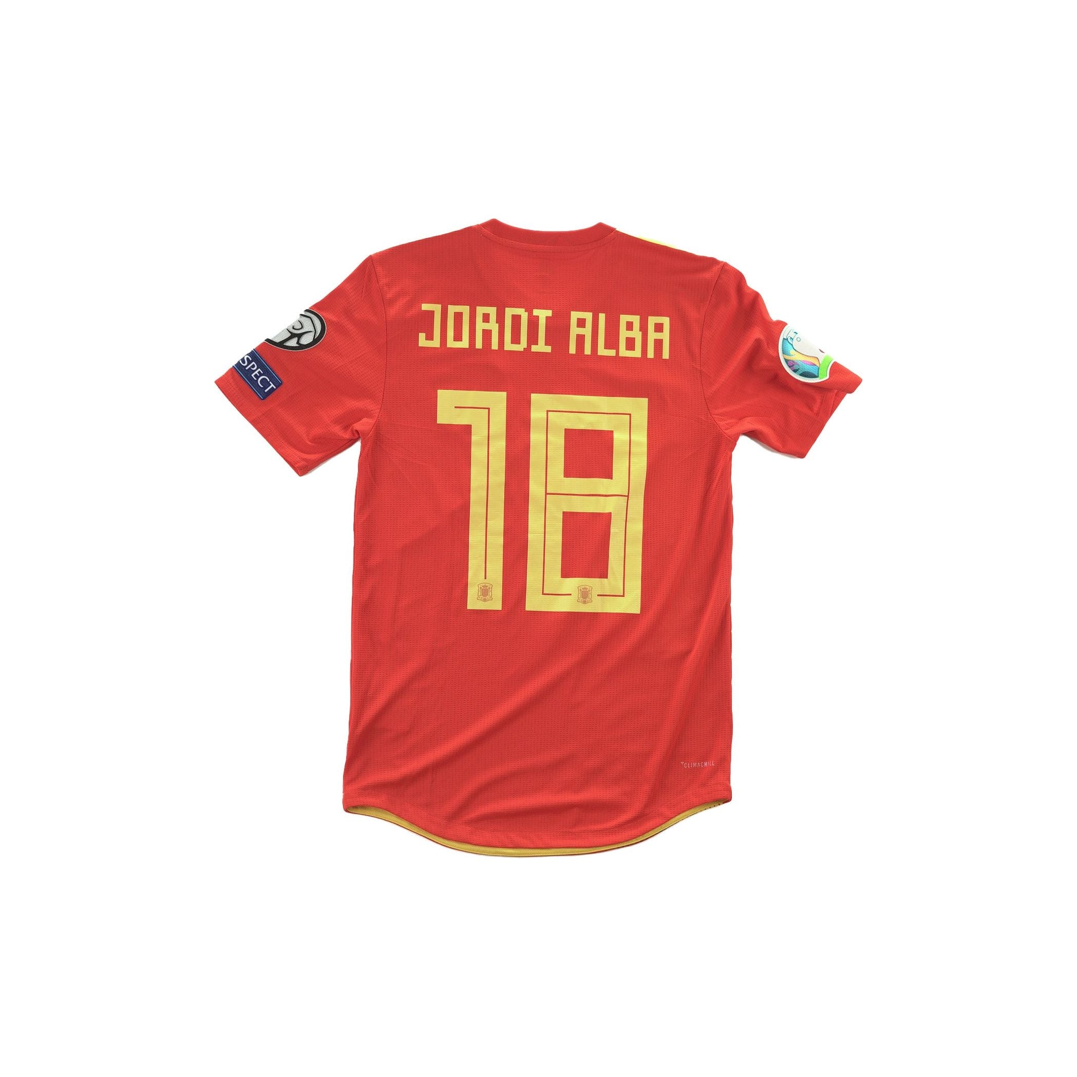 (Matchworn) España 2019 Local Jordi Alba #18