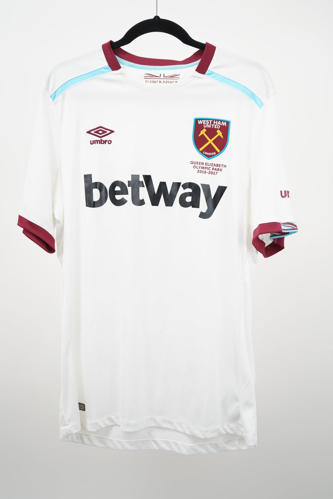 West Ham United Visitante 2016 - 2017 - L (9/10) - The Football Room Mty